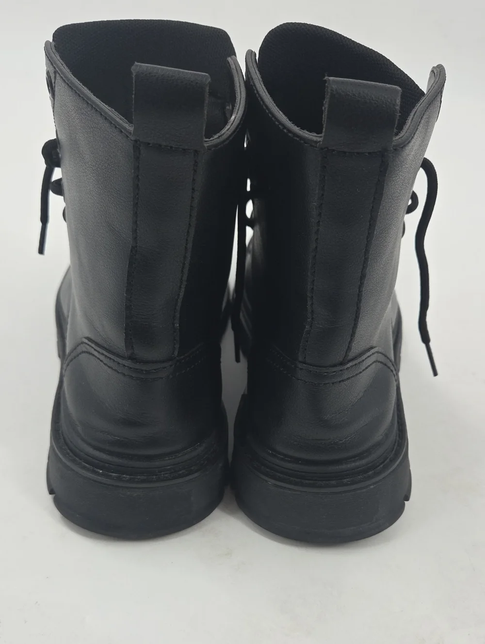 Learher Steel Toe Boots Mens 7 Womens 9